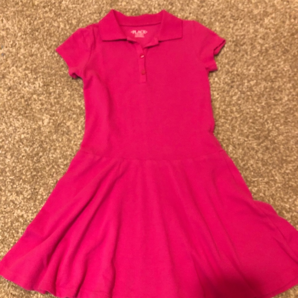 Girls polo uniform dress
